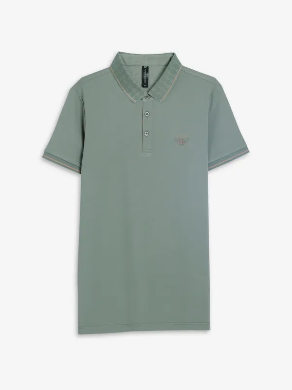 Cookyss sage green plain t shirt