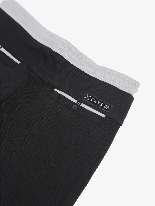 Cookyss solid track pant in black