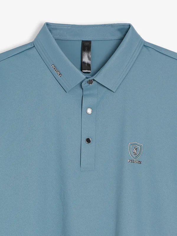 Cookyss stone blue plain t shirt