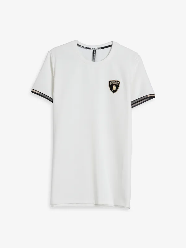 Chopstic white cotton t shirt
