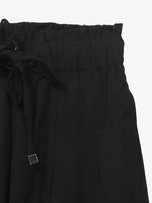 COOL black solid cotton jaggings