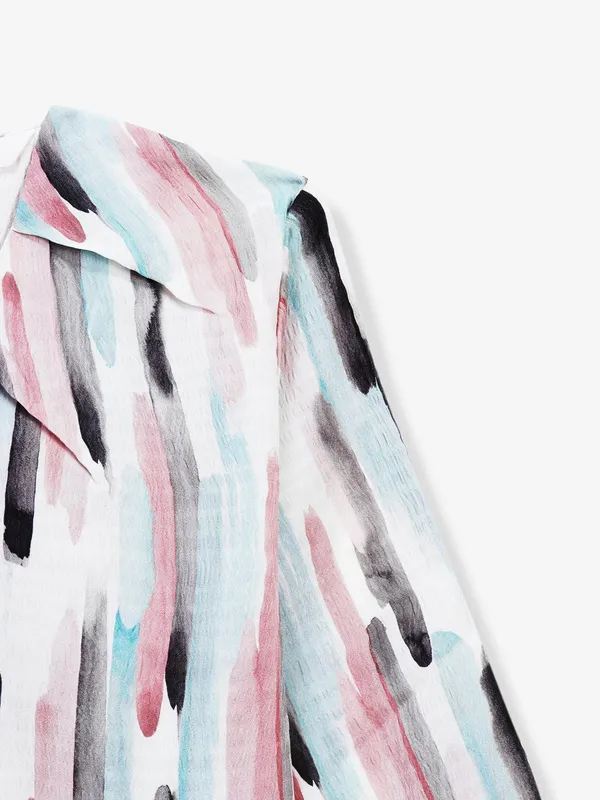 COOL off-white printed top