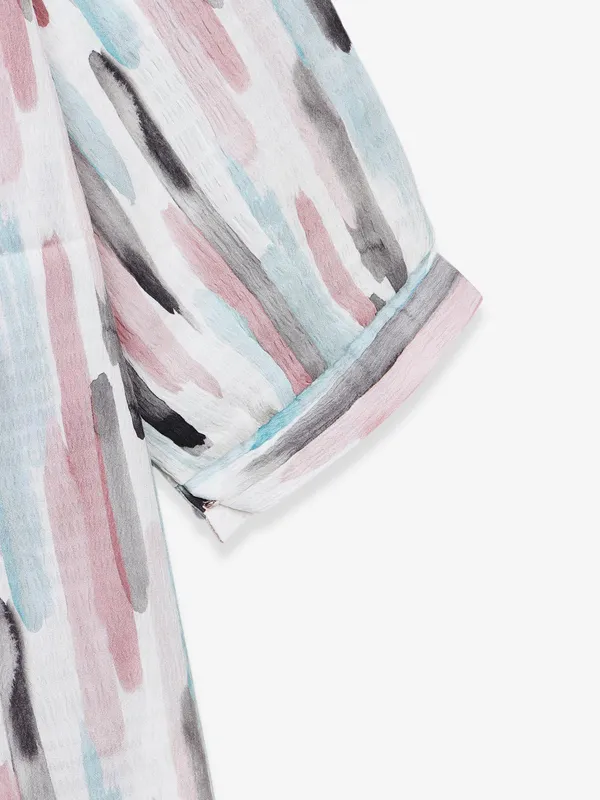 COOL off-white printed top
