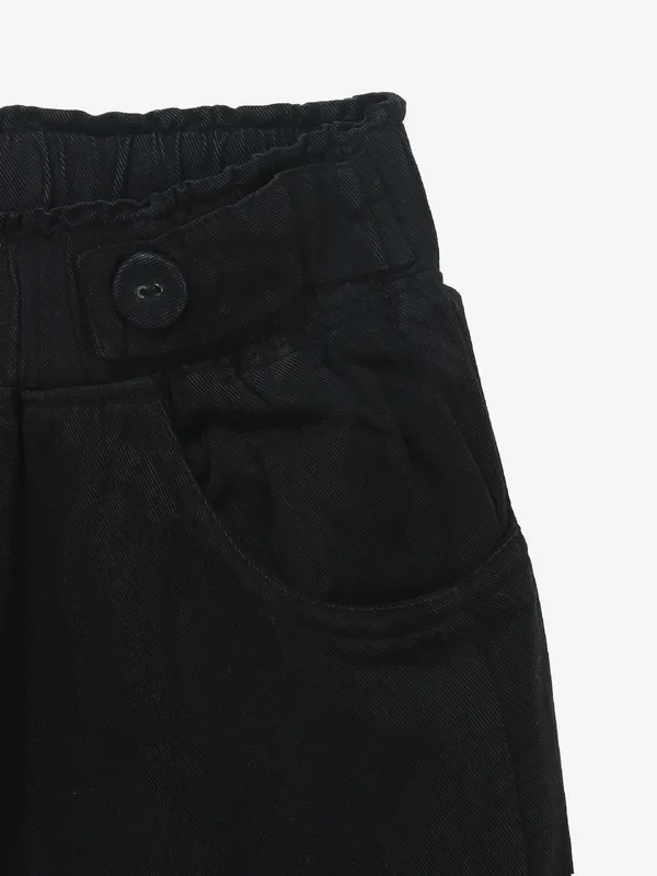 COOL solid black cotton jaggings