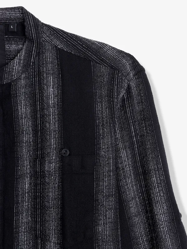 COPPER STONE beige stripe shirt