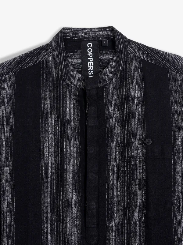 COPPER STONE beige stripe shirt