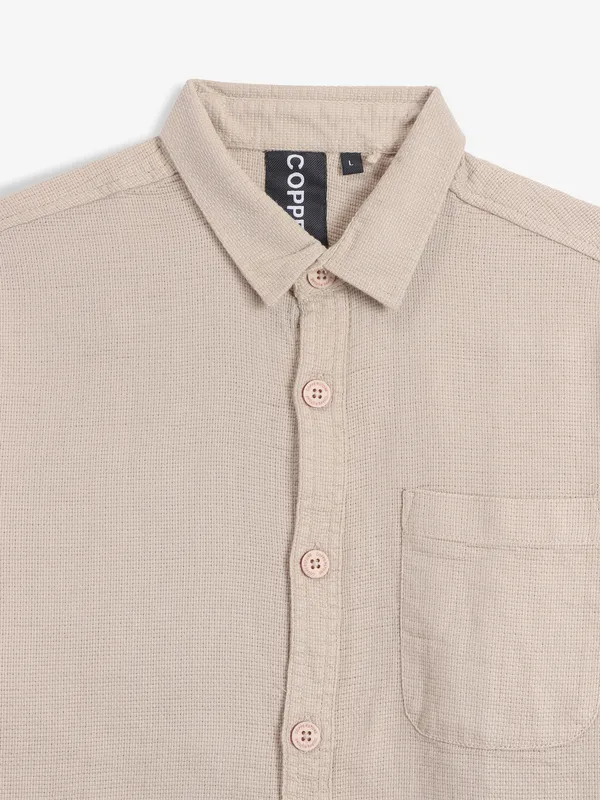 COPPER STONE light pink cotton shirt