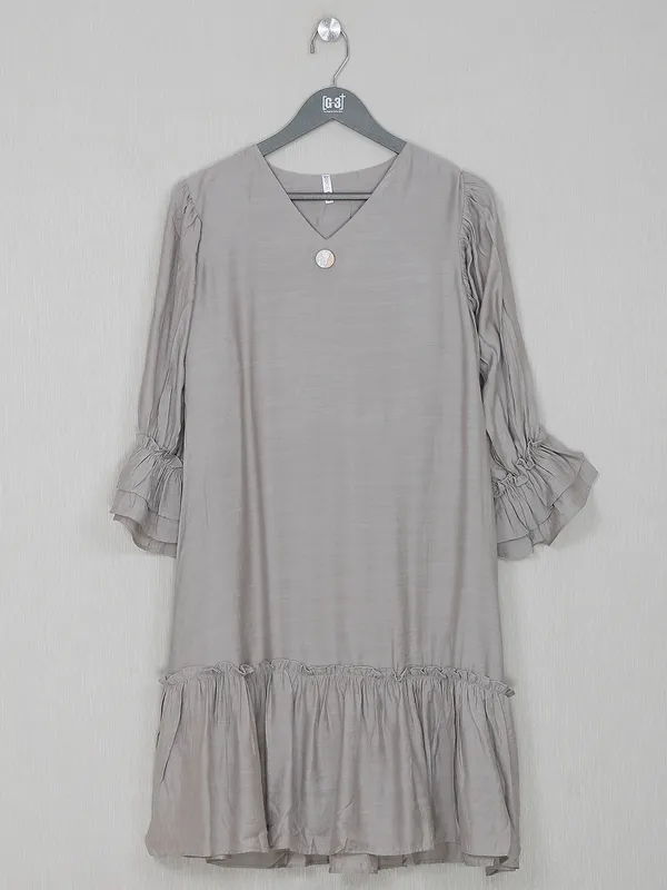 Cotton grey casual wear top