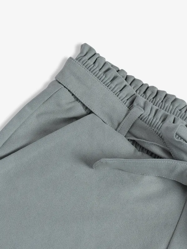 Cotton grey plain pant