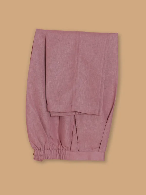 Cotton silk onion pink waistcoat set
