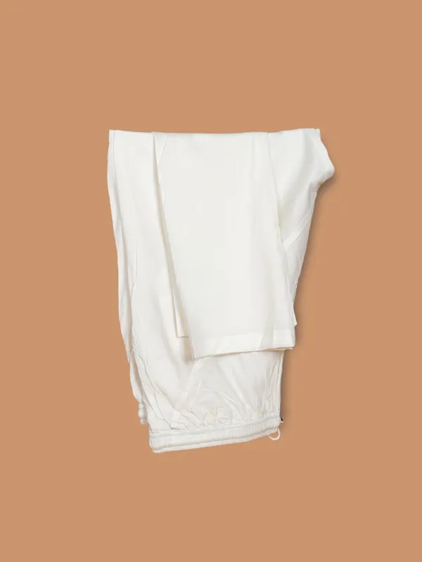 Cotton silk waistcoat set in peach