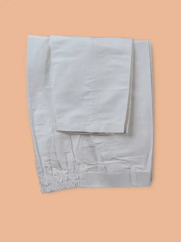 Cream cotton festive wear kurta suit suit for boys