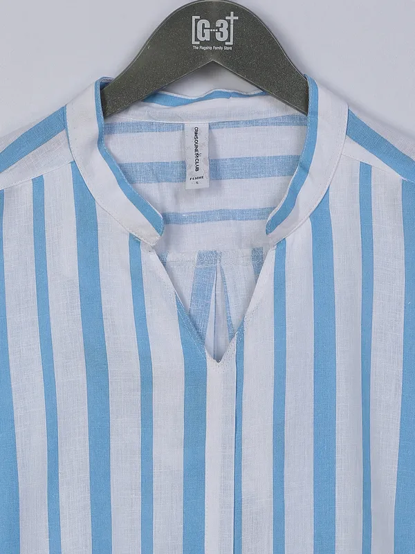 Crimsoune Club aqua cotton top