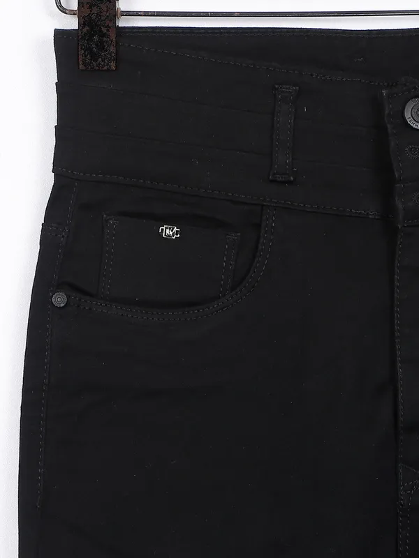 Crimsone Club black solid jeans