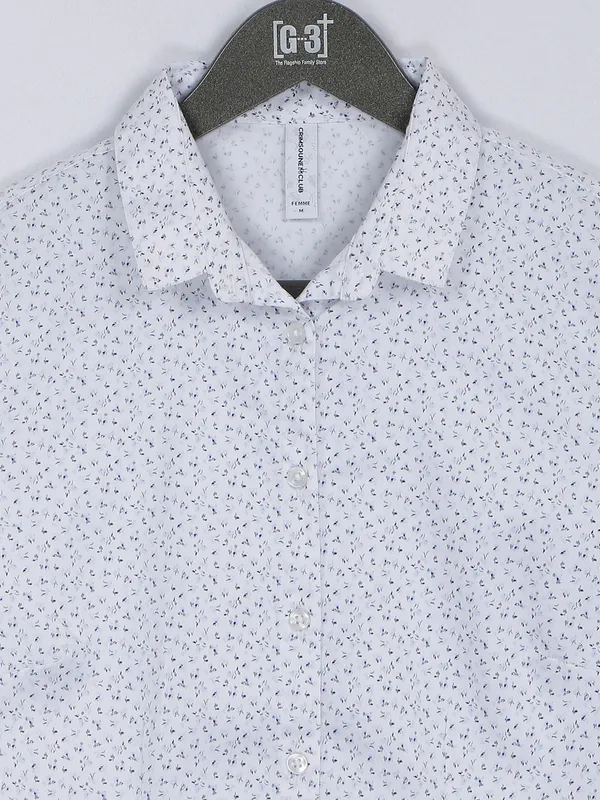 Crimsoune Club cotton white shirt