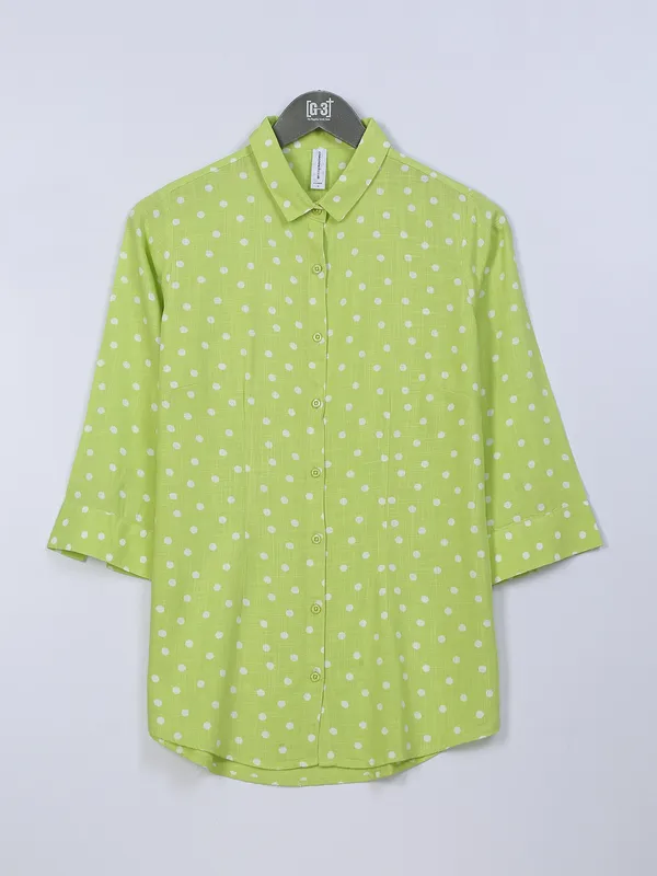 Crimsoune Club lime green shirt