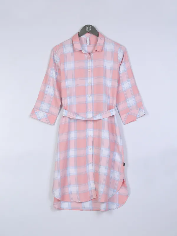 Crimsoune Club peach collar neck t shirt