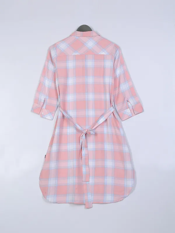 Crimsoune Club peach collar neck t shirt