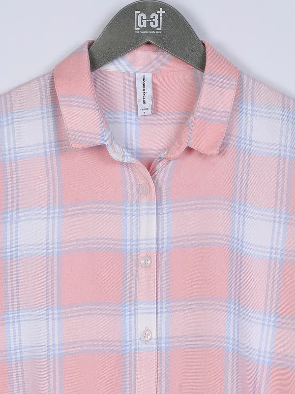 Crimsoune Club peach collar neck t shirt