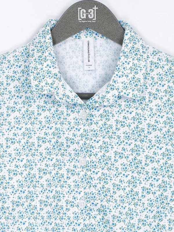 Crimsoune Club white cotton shirt
