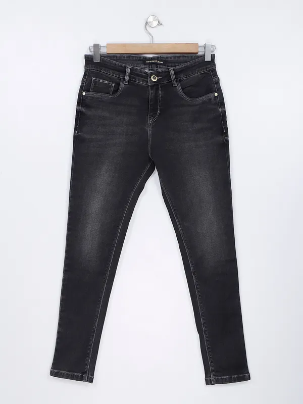 Crimsoune Club black ankle fit washed jeans