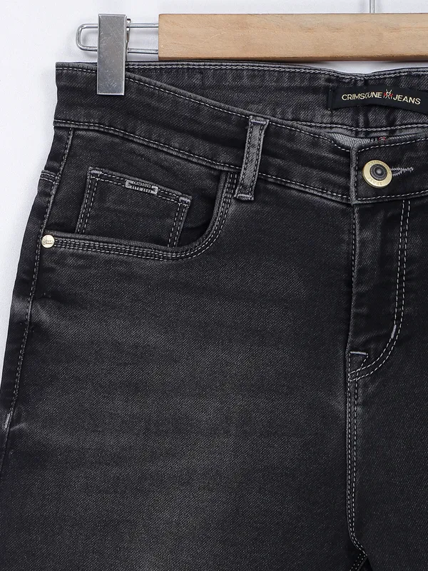 Crimsoune Club black ankle fit washed jeans