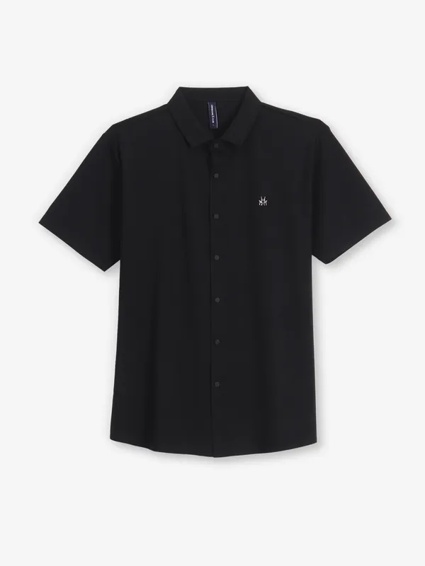 CRIMSOUNE CLUB black cotton shirt
