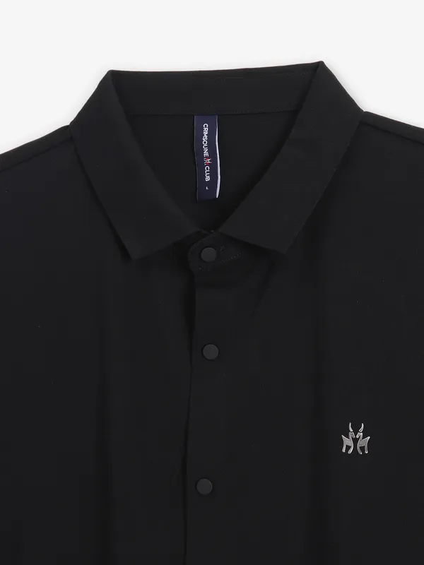 CRIMSOUNE CLUB black cotton shirt