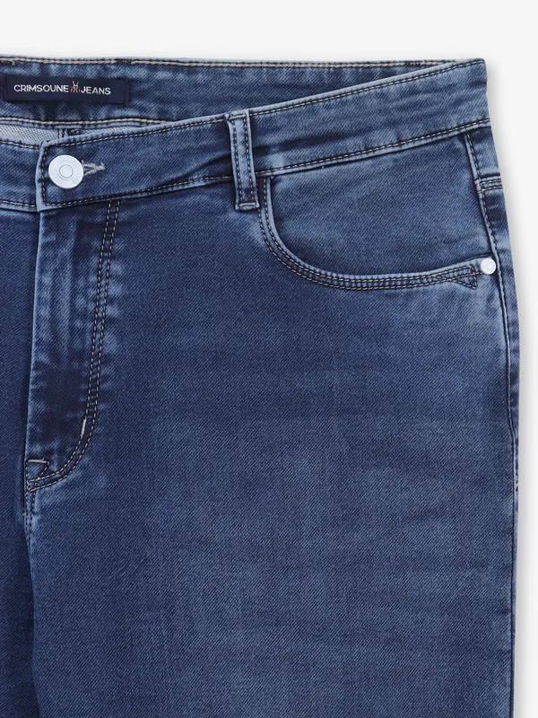 CRIMSOUNE CLUB black washed denim jeans