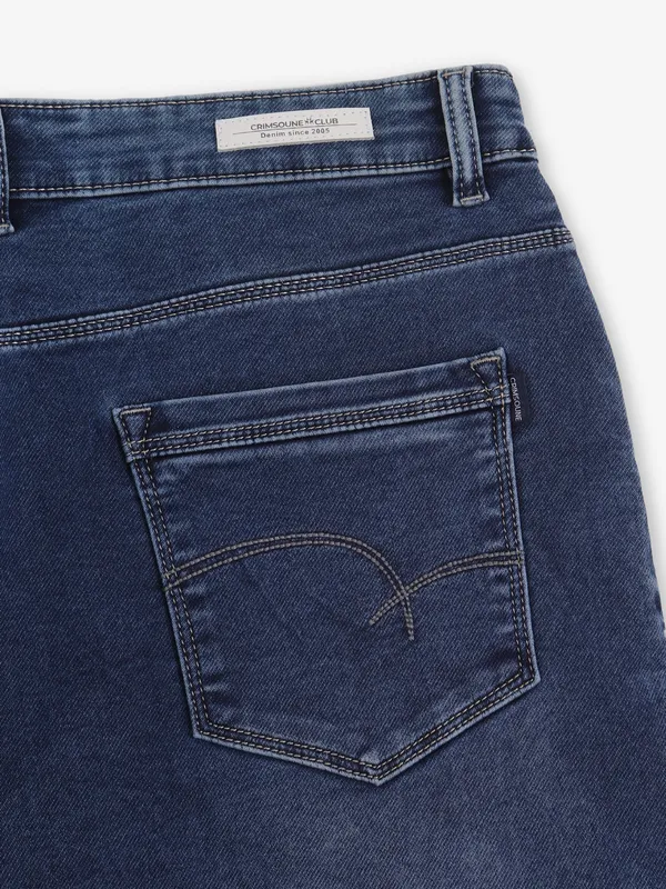 CRIMSOUNE CLUB black washed denim jeans
