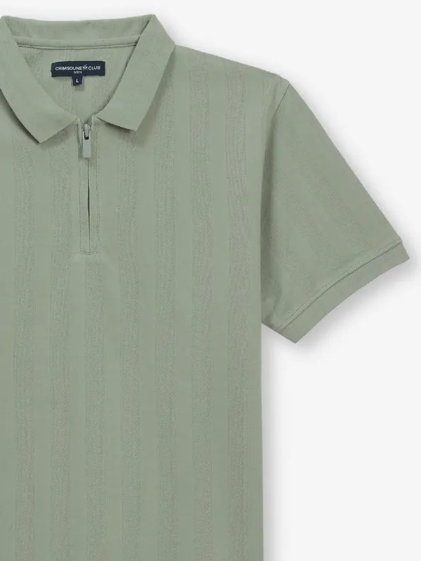 CRIMSOUNE CLUB dusty pista green t-shirt