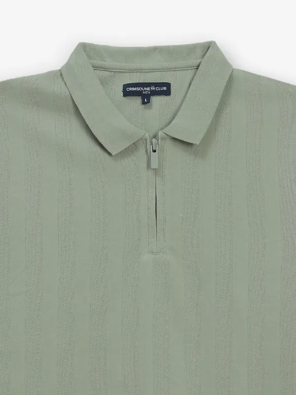 CRIMSOUNE CLUB dusty pista green t-shirt