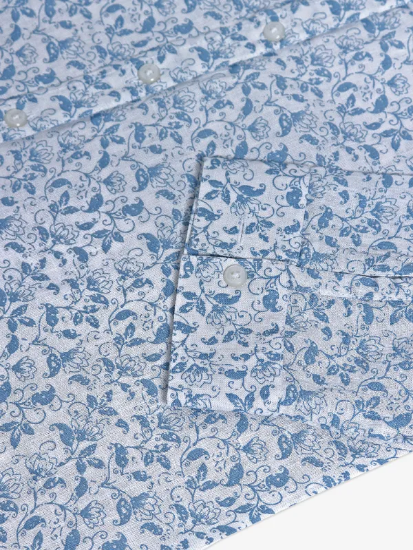 Crimsoune Club light blue printed shirt
