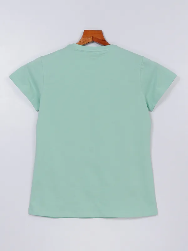 Crimsoune Club light green cotton t shirt