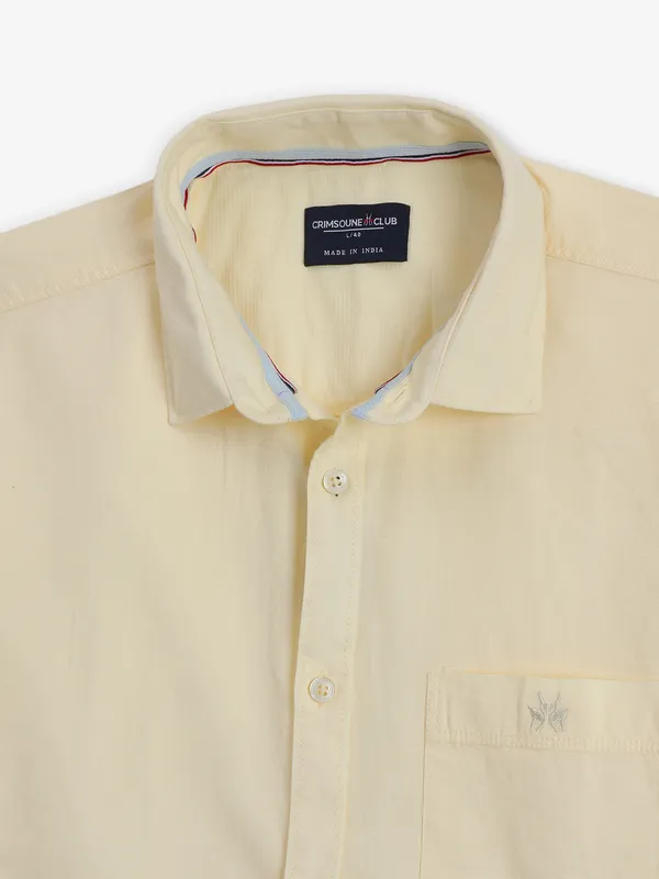 CRIMSOUNE CLUB light yellow shirt