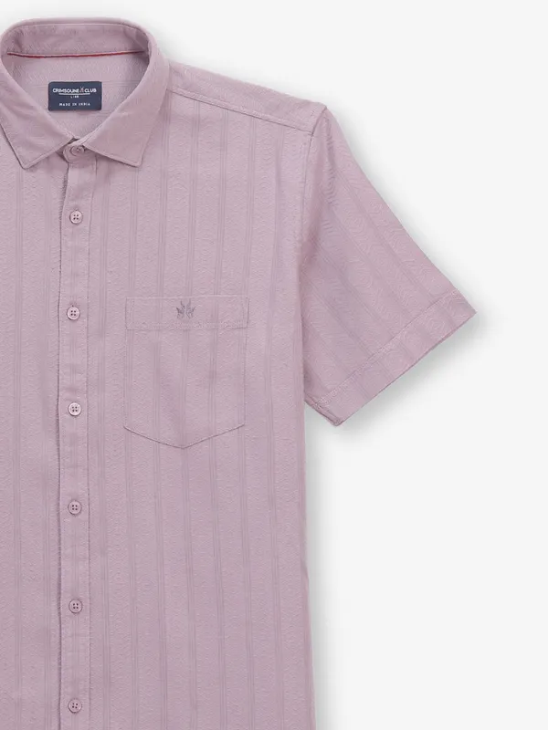 CRIMSOUNE CLUB mauve purple shirt