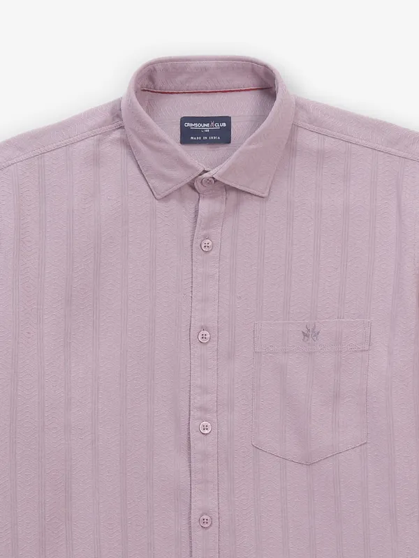 CRIMSOUNE CLUB mauve purple shirt