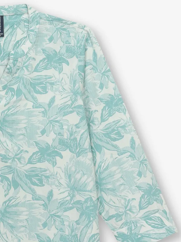 CRIMSOUNE CLUB mint green tunic top