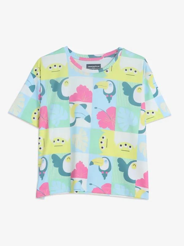 Crimsoune Club multi color printed top