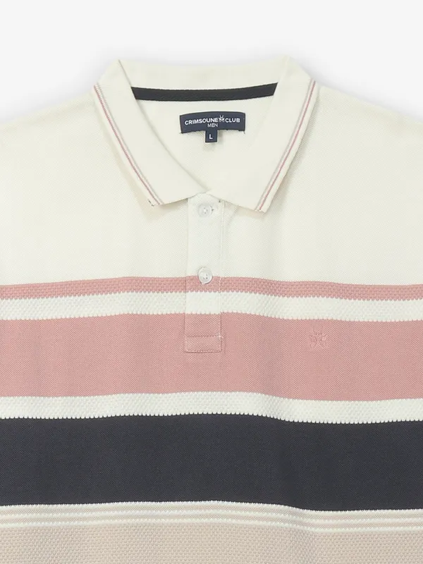 CRIMSOUNE CLUB multicolor stripe t shirt