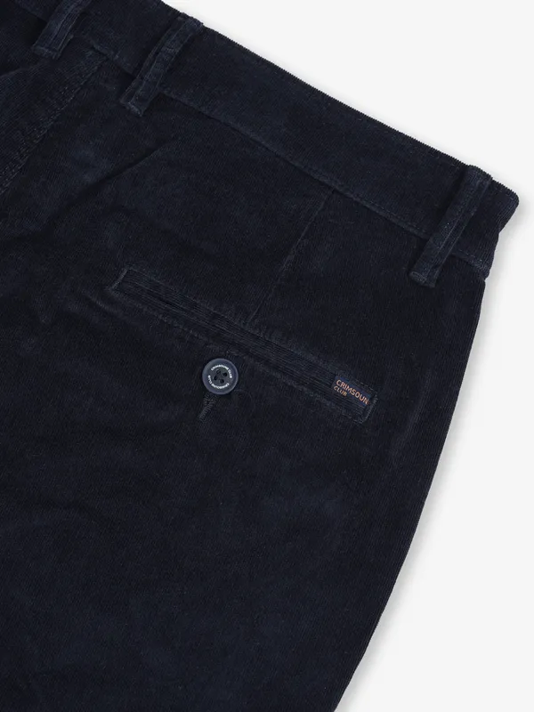CRIMSOUNE CLUB navy cotton trouser for men