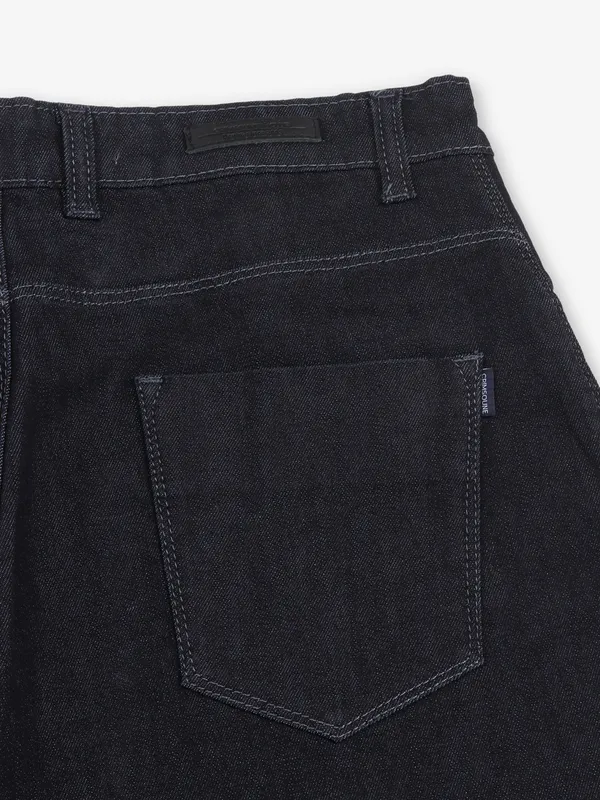 CRIMSOUNE CLUB navy solid denim cargo jeans