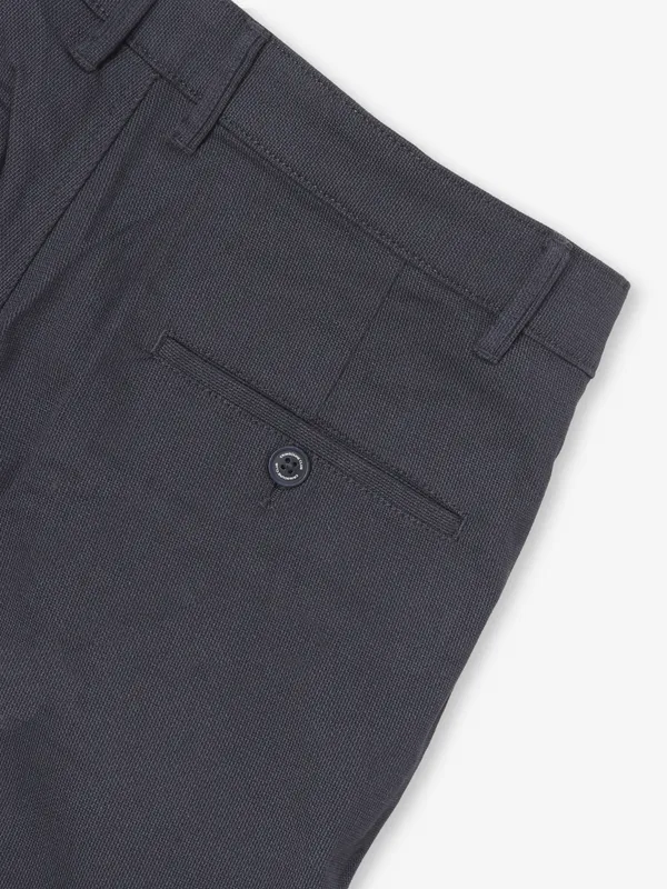 CRIMSOUNE CLUB navy urban fit cotton men trousers