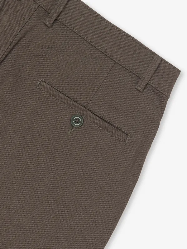CRIMSOUNE CLUB olive cotton urban fit multi pocket men trouser