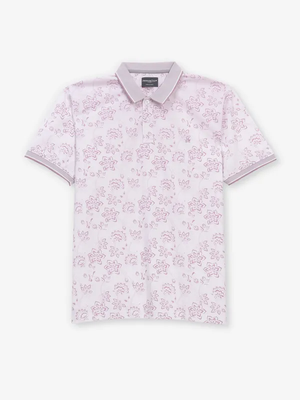 CRIMSOUNE CLUB pink printed cotton t-shirt