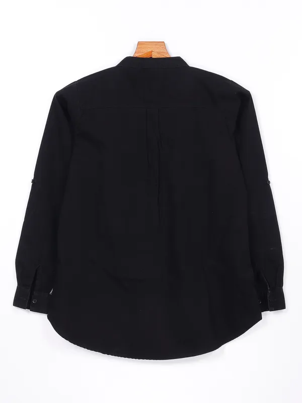 Crimsoune Club plain cotton black top