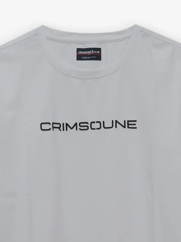 CRIMSOUNE CLUB plain white cotton t-shirt