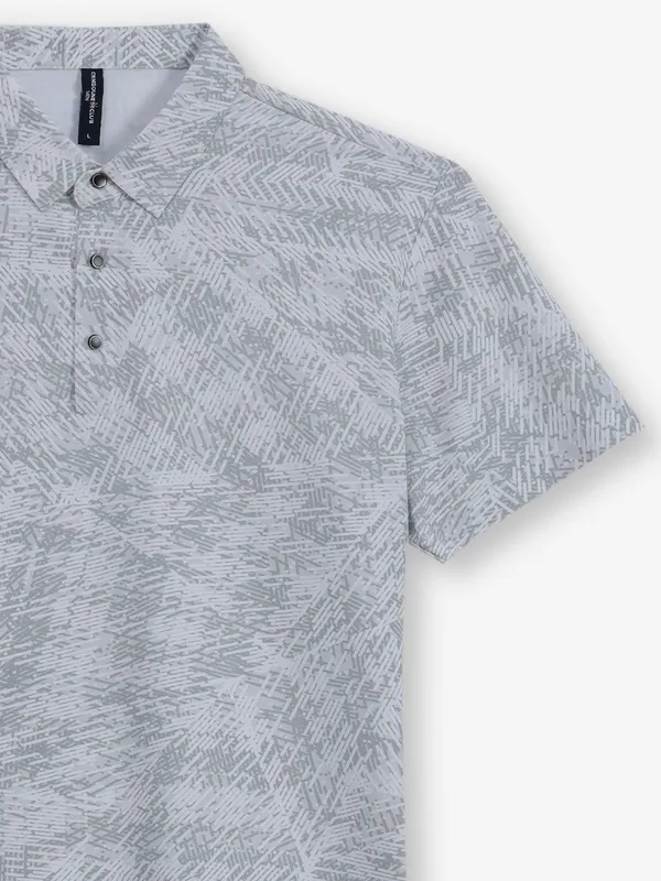 CRIMSOUNE CLUB printed grey cotton t-shirt