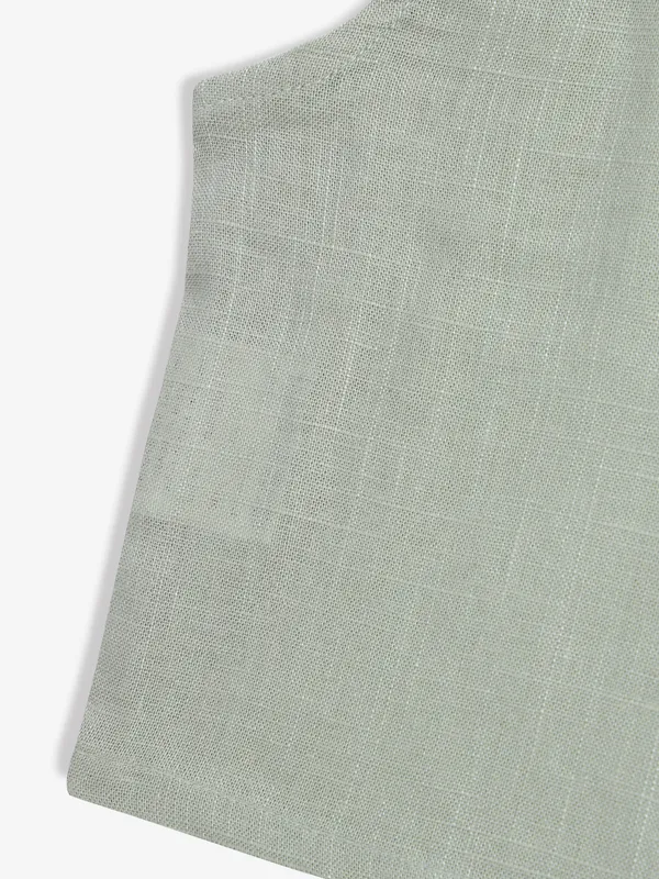 CRIMSOUNE CLUB sage green sleeveless top