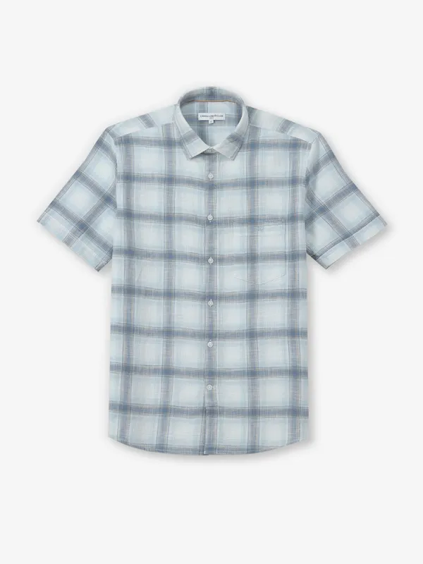 CRIMSOUNE CLUB sky blue cotton shirt for boys